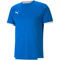 Koszulki męskie - Koszulka męska Puma teamLIGA Jersey niebieska 704917 02 - miniaturka - grafika 1