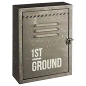 Szafki na klucze - Skrzynka na klucze 30x23 cm szara - miniaturka - grafika 1