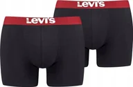 Majtki męskie - Levi`s Levi's Boxer 2 Pairs Briefs 37149-0272 Czarne M - miniaturka - grafika 1