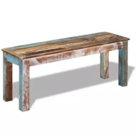 Ławki do przedpokoju - Ławka z odzyskiwanego drewna 110x35x45 cm - miniaturka - grafika 1
