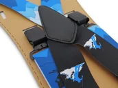 Dodatki do ubrań - Szerokie czarno-niebieskie narciarskie szelki do spodni - SKI T38 - miniaturka - grafika 1