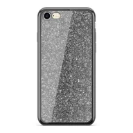 Etui i futerały do telefonów - ERT GROUP Etui na telefon komórkowy iPhone 7 Plus/ 8 Plus, z brokatem elektrycznym, czarne - miniaturka - grafika 1