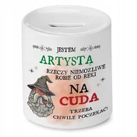 Skarbonki - Skarbonka Dla Artysty na Urodziny Imieniny Prezent z Nadrukiem ze Zdjęciem - miniaturka - grafika 1