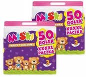 Papier toaletowy - Papier toaletowy 50R MIŚKI 3W - 100 Rolek - miniaturka - grafika 1