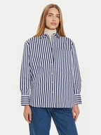 Koszule damskie - Tommy Hilfiger Koszula Banker WW0WW43044 Niebieski Regular Fit - miniaturka - grafika 1