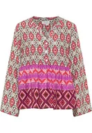 Bluzki damskie - IZIA Damska bluzka tunika, Fioletowy Wielokolorowy, M - miniaturka - grafika 1