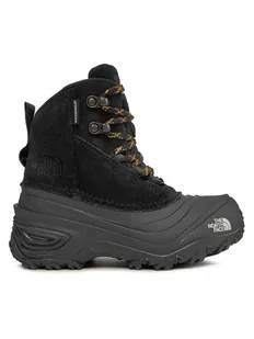 The North Face Śniegowce Y Chilkat V Lace WpNF0A7W5YKX71 Czarny - Buty dla dziewczynek - miniaturka - grafika 1