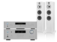 Zestawy stereo - Rotel RA-1572 MkII (srebrny) + RCD-1572 MkII (srebrny) + 603 S3 (biały) - miniaturka - grafika 1