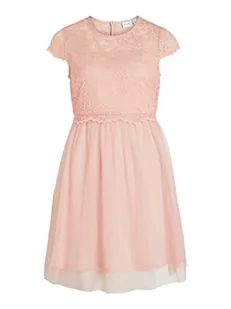 Vila Vilynnea damska sukienka z krótkim rękawem, Silver Pink, 36 - Sukienki - miniaturka - grafika 1