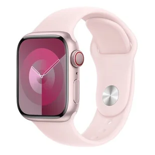 Pasek wymienny Apple 41mm světle růžový sportovní  - M/L (MT303ZM/A) - Akcesoria do smartwatchy - miniaturka - grafika 1