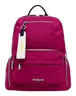 Torebki damskie - Desigual Women's Accessories Nylon Backpack Medium, czerwony, jeden rozmiar - miniaturka - grafika 1