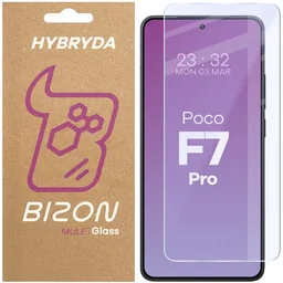 Bizon Elastyczne szkło hybrydowe Glass Mule do Xiaomi Poco F7 Pro - Szkła hartowane na telefon - miniaturka - grafika 1