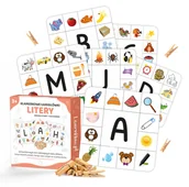 Edukacja przedszkolna - LearnHow Klamerkowe zadania - Litery - LearnHow - miniaturka - grafika 1