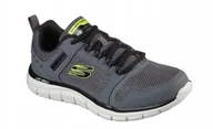 Buty sportowe męskie - Męskie buty treningowe dla mężczyzny Skechers 232001/CCBK szary 46 - miniaturka - grafika 1