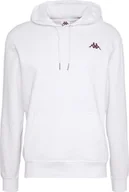 Bluzy męskie - Kappa Bluza męska Vend Hooded biała r. L 707390-11-0601 - miniaturka - grafika 1