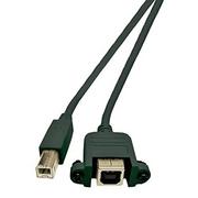 Kable USB - Kabel USB MicroConnect USB B USB B M/Ż Czarny 1m USBABF1PANEL - miniaturka - grafika 1