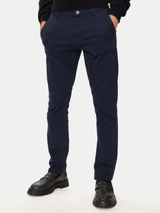 Mustang Chinosy Oakland 1015540 Granatowy Skinny Fit - Spodnie męskie - miniaturka - grafika 1