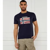 Koszulki męskie - Napapijri T-shirt Lari | Relaxed fit - miniaturka - grafika 1