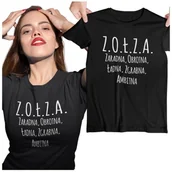 Gadżety dla niej i dla niego - KOSZULKA ZOŁZA Z.O.Ł.Z.A. ZARADNA, OBROTNA, ŁADNA, ZGRABNA, AMBITNA - miniaturka - grafika 1