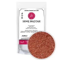 Ziarna i nasiona roślin strączkowych - Semię lniane ciemne łuskane - 1kg - miniaturka - grafika 1