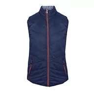 Kurtki damskie - Island Green Island Green Damska kurtka dwustronna Ultra Lite Navy Marl/Malina 18 IGLVST2016 - miniaturka - grafika 1