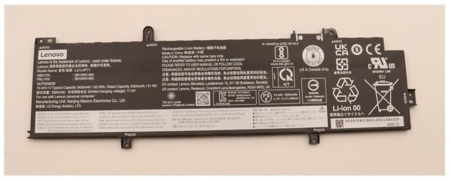 Bateria Lenovo 52.5Wh Lithium-Ion internal
