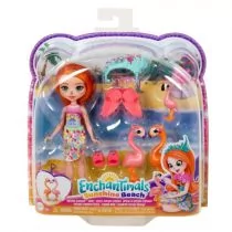 Enchantimals. Rodzina flamingów HRX85 Mattel - Lalki dla dziewczynek - miniaturka - grafika 1