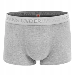 Bokserki męskie klasyczne majtki bawełniane DEEP popielate XXL Pako Jeans - Majtki męskie - miniaturka - grafika 1