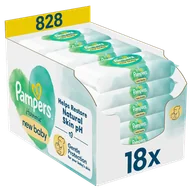 Chusteczki nawilżane - Pampers Harmonie New Baby chusteczki nawilżane 18 x 46 sztuk - miniaturka - grafika 1