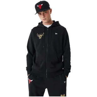 Bluza męska New Era Team Script FZ Hoody Chicago Bulls - Bluzy męskie - miniaturka - grafika 1