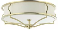 Lampy sufitowe - PLAFON STESSO OLD GOLD M złota oprawa biały klosz nowoczesny - miniaturka - grafika 1