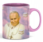 Kubki - KUBEK Z PAPIEŻEM PAPIEŻ JAN PAWEŁ DRUGI 2 JP2 PREZENT ŚMIESZNY NADRUK 2137 - miniaturka - grafika 1