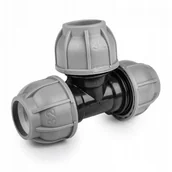 Łączniki, trójniki, kształtki - BRADAS Trójnik PE do rur węża skręcany 20mm PN10 BRADAS 6844 DSRA10T20 - miniaturka - grafika 1