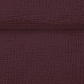 Pasmanteria - Tkanina Muślin double gauze wiśniowy (Windsor Wine) - miniaturka - grafika 1