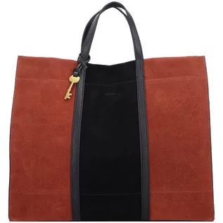 Torebki damskie - Fossil Fossil Carmen Torba shopper skórzana 38 cm cognac ZB7891-199 - grafika 1