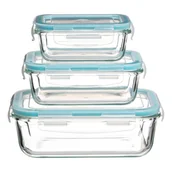 Akcesoria i części do kuchenek i piekarników - Pojemniki szklane z pokrywką 3 sztuki 169281 - miniaturka - grafika 1