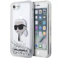 Etui i futerały do telefonów - Karl Lagerfeld KLHCI8LNKHCH iPhone 7/8/ SE 2020/2022 srebrny/silver hardcase Glitter Karl Head - miniaturka - grafika 1