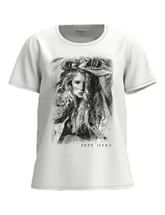 Pepe Jeans Liana Proste Jeansy damskie, 800 biały, M - Spodnie damskie - miniaturka - grafika 1