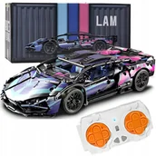 Klocki - Klocki Techniczne Zestaw Klocków zdalnie sterowany Samochód Supercar 1:14 - miniaturka - grafika 1