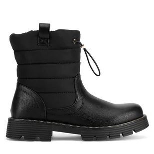 Śniegowce Nelli Blu CS6139-04 Czarny - Buty dla dziewczynek - miniaturka - grafika 1