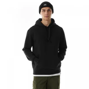Męska bluza dresowa nierozpinana z kapturem Champion Crewneck Hooded Sweatshirt - czarna - CHAMPION - Bluzy sportowe męskie - miniaturka - grafika 1