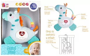 Mega Creative, Bam Bam, Muzyczna Żyrafka Gryzak Przytulanka, 499206 - Gryzaki dla dzieci - miniaturka - grafika 1