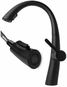 Baterie kuchenne - LIVIA kuchenna bateria z wyciąganą słuchawką CZARNA - miniaturka - grafika 1