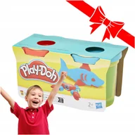 Masy plastyczne - KREATYWNY ZESTAW DLA DZIECI PLAYDOH PREZENT DLA DWULATKI DWULATKA 2 TUBY - miniaturka - grafika 1