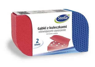 Stella Gąbka, zmywak kuchenny, z kuleczkami zestaw a2 mix - Ściereczki, gąbki, czyściki - miniaturka - grafika 1