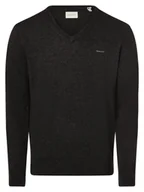 Swetry męskie - Gant - Sweter męski, szary - miniaturka - grafika 1