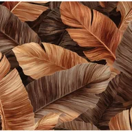 Fototapety - Fototapeta Liście Abstrakcja Brązowy 350x250 cm Tapeta Do Sypialni Salonu Kuchni Na Flizelinie - miniaturka - grafika 1