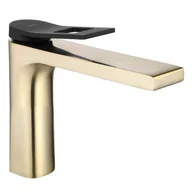 Baterie umywalkowe - Rea B9960 Soul Gold/Black Bateria umywalkowa niska - miniaturka - grafika 1