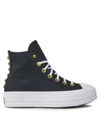 Trampki damskie - Converse Trampki Chuck Taylor All Star Lift Platform Star Studded A05453C Czarny - miniaturka - grafika 1