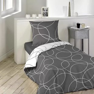 Douceur d'intérieur Douceur dintérieur Komplet pościeli ELTO 140 x 200 cm okręgi Komplet pościeli ELTO 140 x 200 cm okręgi - Pościel - miniaturka - grafika 1
